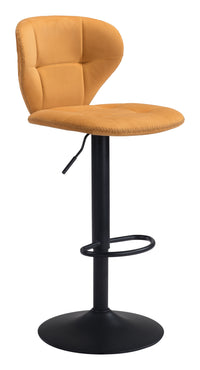 Zuo Modern Salem Barstool in Yellow/Gray/Red