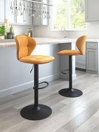Zuo Modern Salem Barstool in Yellow/Gray/Red