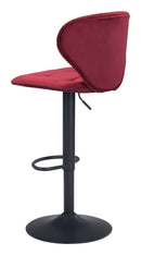 Zuo Modern Salem Barstool in Yellow/Gray/Red