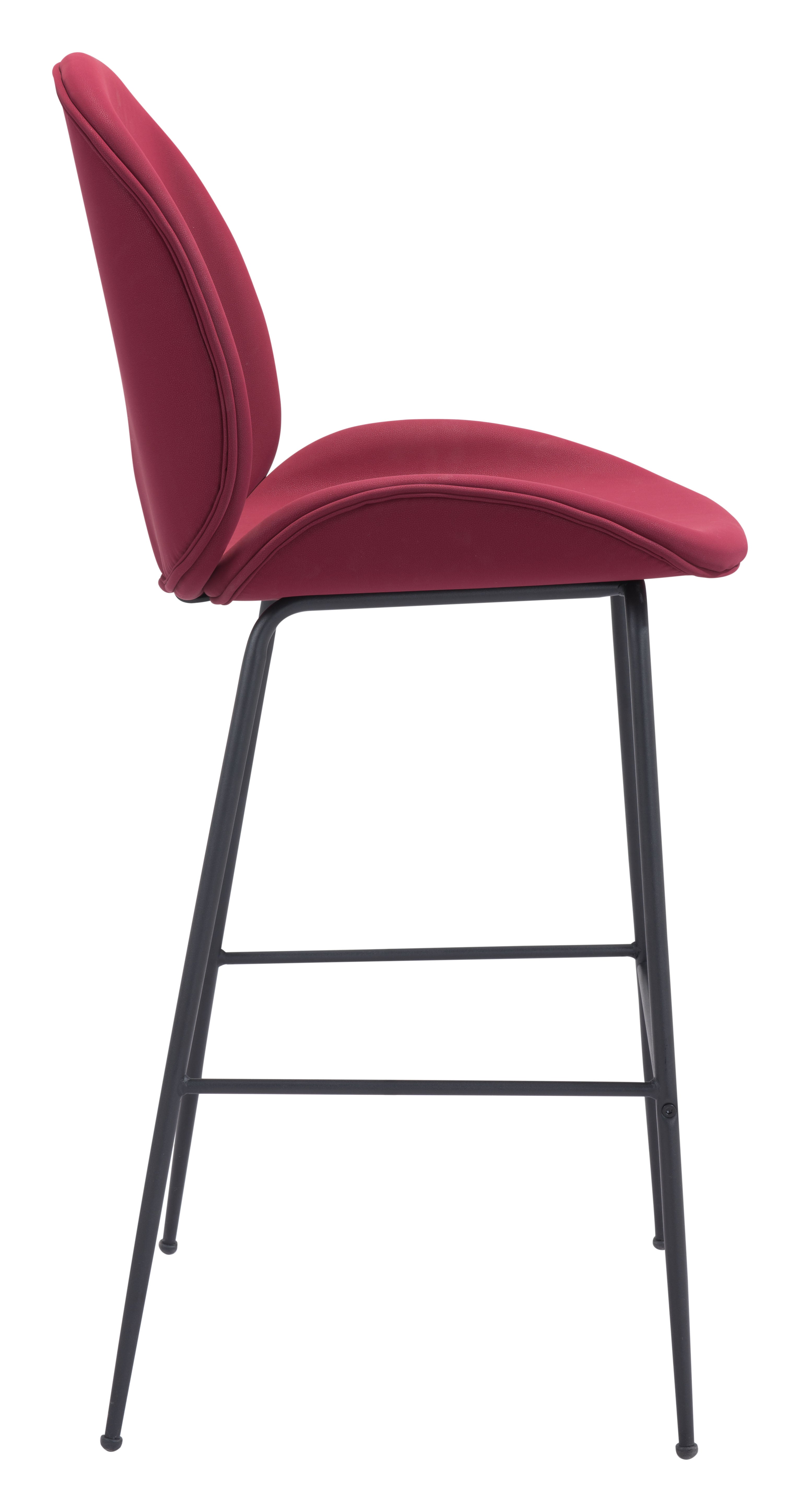 Zuo Modern Miles Barstool in Red/Green
