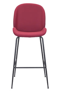 Zuo Modern Miles Barstool in Red/Green