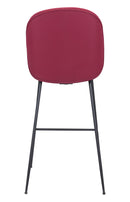 Zuo Modern Miles Barstool in Red/Green