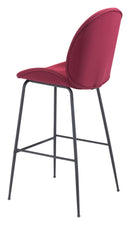 Zuo Modern Miles Barstool in Red/Green