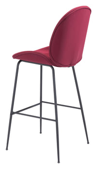 Zuo Modern Miles Barstool in Red/Green