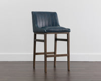 Sunpan Halden Barstool - Bravo Cream/Bravo Metal/Vintage Black/Vintage Blue/Vintage Cognac