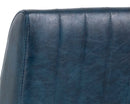 Sunpan Halden Barstool in Vintage Black/Blue/Cognac