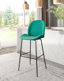 Zuo Modern Miles Barstool in Red/Green