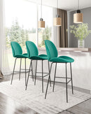 Zuo Modern Miles Barstool in Red/Green