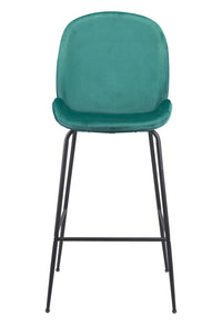 Zuo Modern Miles Barstool in Red/Green