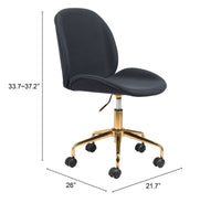 Zuo Modern Miles Office Chair Black