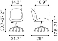 Zuo Modern Miles Office Chair Black