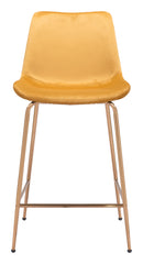 Zuo Modern Tony Counter Stool in Green/Yellow/Red and Gold