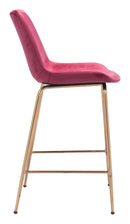 Zuo Modern Tony Counter Stool in Green/Yellow/Red and Gold