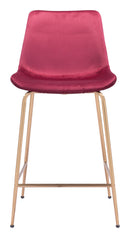 Zuo Modern Tony Counter Stool in Green/Yellow/Red and Gold
