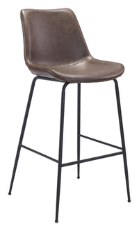 Zuo Modern Byron Barstool in Brown/Gray/White
