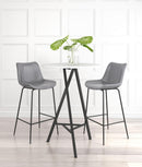 Zuo Modern Byron Barstool in Brown/Gray/White