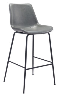 Zuo Modern Byron Barstool in Brown/Gray/White