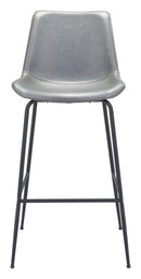 Zuo Modern Byron Barstool in Brown/Gray/White