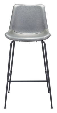 Zuo Modern Byron Barstool in Brown/Gray/White