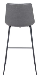 Zuo Modern Byron Barstool in Brown/Gray/White