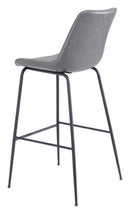 Zuo Modern Byron Barstool in Brown/Gray/White