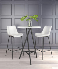 Zuo Modern Byron Barstool in Brown/Gray/White