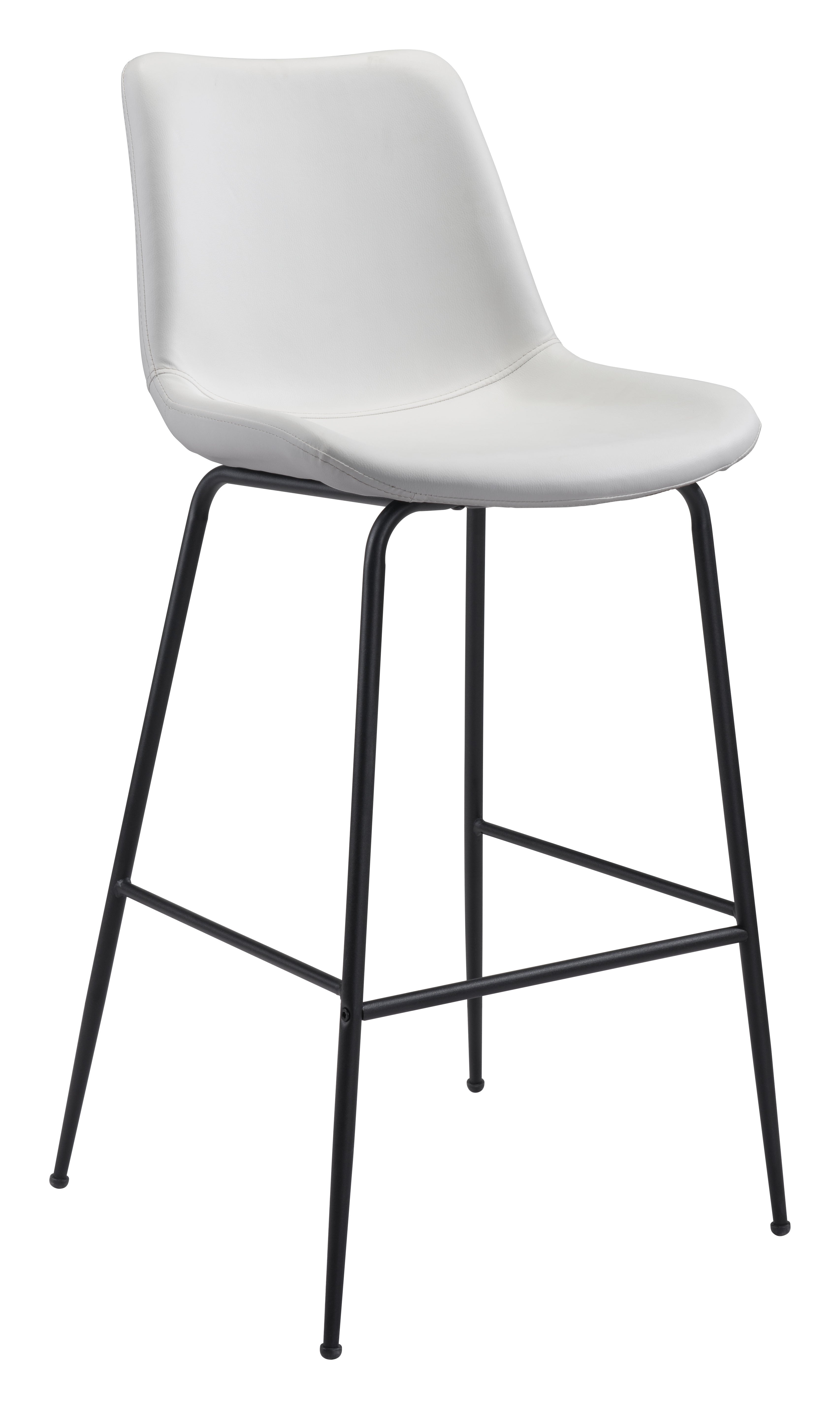 Zuo Modern Byron Barstool in Brown/Gray/White