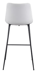 Zuo Modern Byron Barstool in Brown/Gray/White