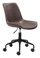 Zuo Modern Byron Office Chair in Brown/Grey/White