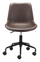 Zuo Modern Byron Office Chair in Brown/Grey/White