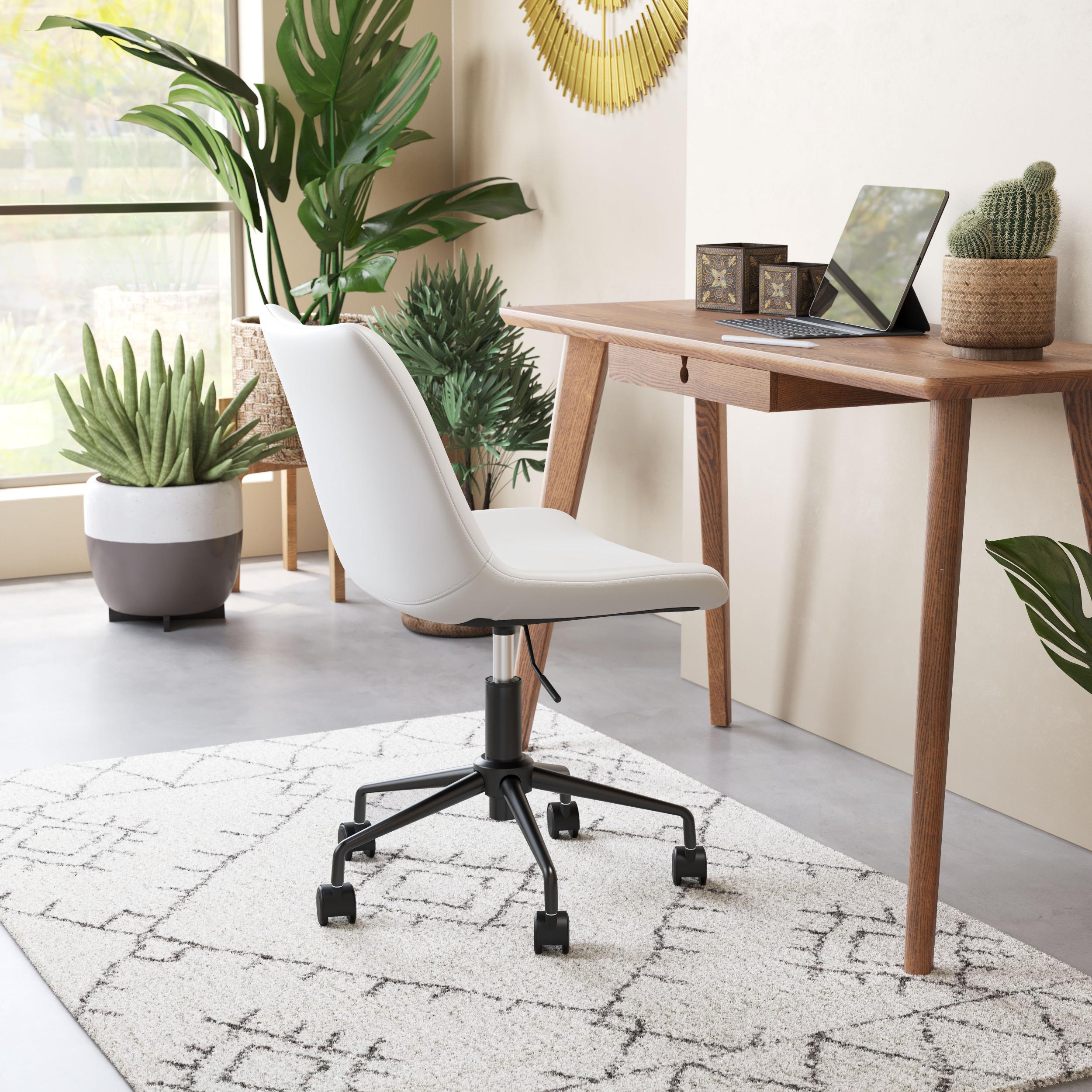 Zuo Modern Byron Office Chair in Brown/Grey/White