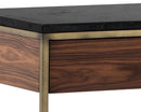 Sunpan Stamos Console Table - Gold - Zebra Brown