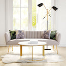 Zuo Modern Deco Sofa in Beige/Grey