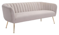 Zuo Modern Deco Sofa in Beige/Grey
