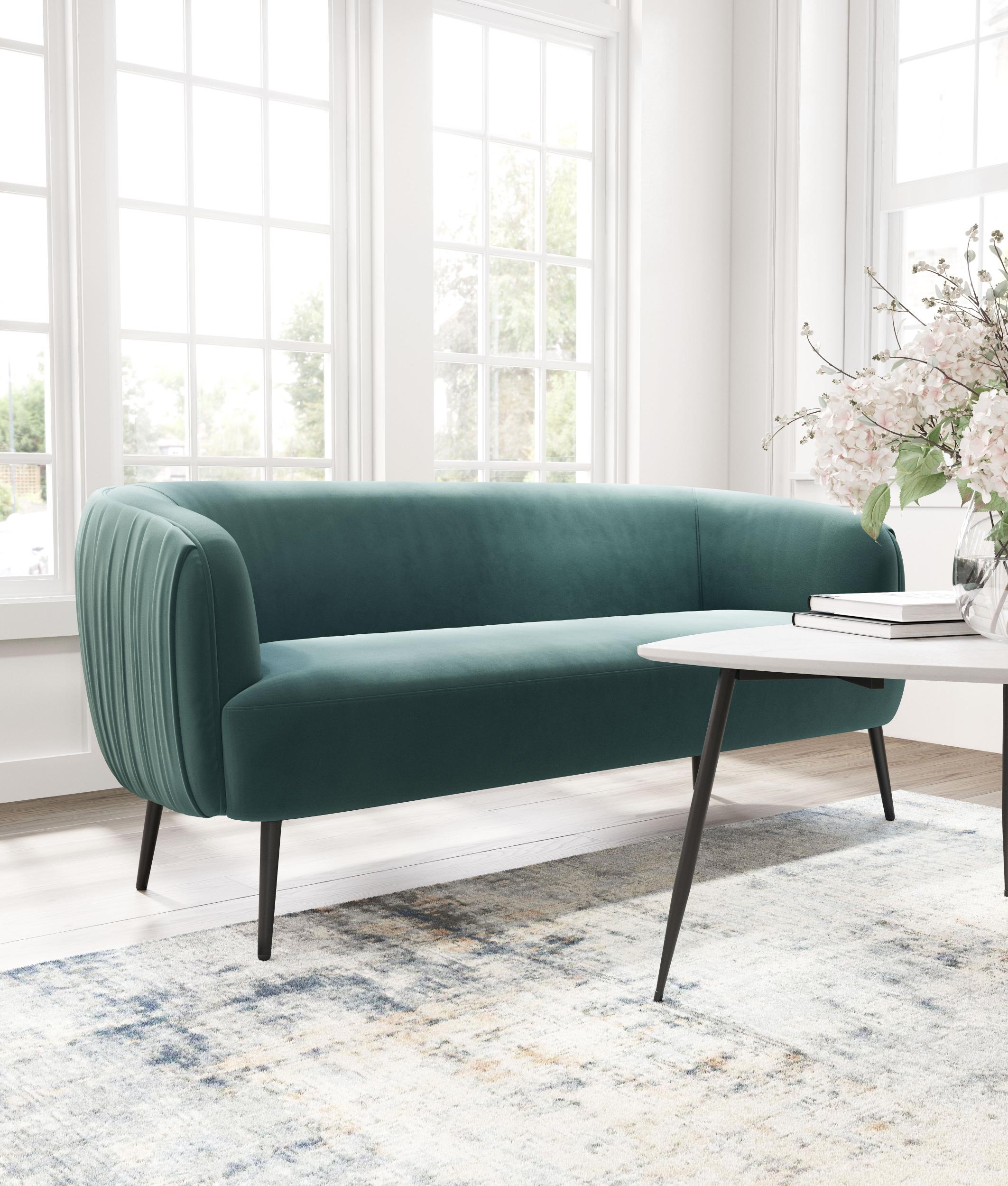 Zuo Modern Karan Sofa in Green