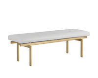 Sunpan Keith Bench - Dillon Black/Snow/White