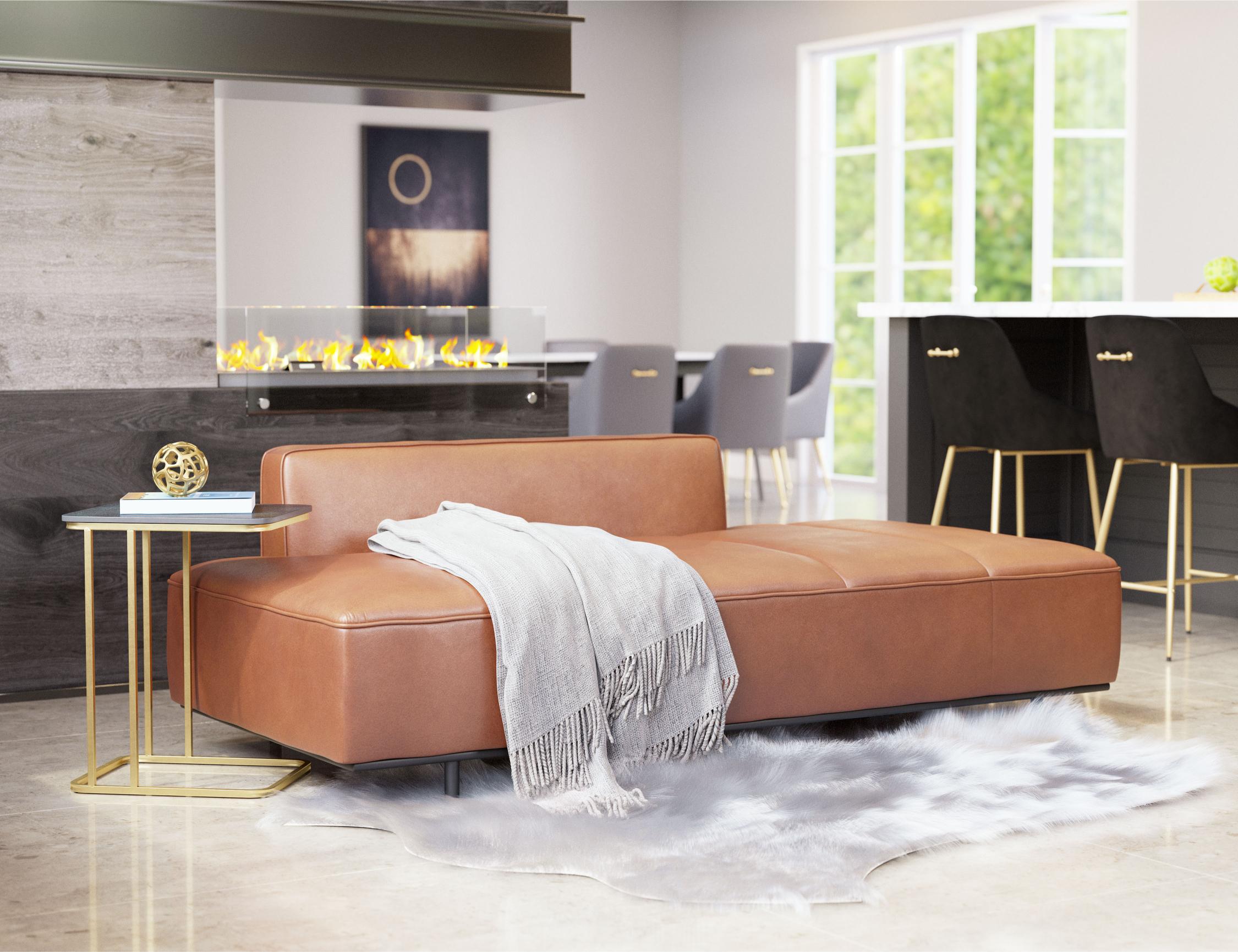 Zuo Modern Confection Sofa in Brown/Gray