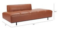 Zuo Modern Confection Sofa in Brown/Gray