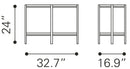 Zuo Modern Benjamin Coffee Table Brass