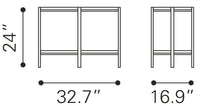 Zuo Modern Benjamin Coffee Table Brass