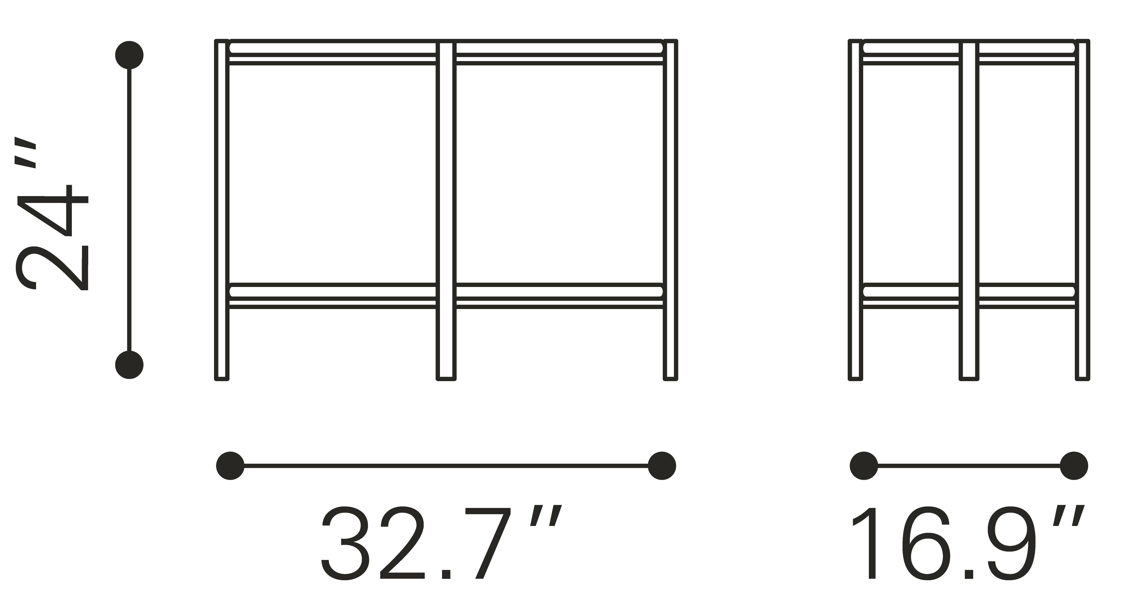 Zuo Modern Benjamin Coffee Table Brass