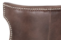 Sunpan Neville Swivel Barstool - Havana Dark Brown/Tobacco Tan