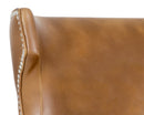 Sunpan Neville Swivel Barstool - Havana Dark Brown/Tobacco Tan