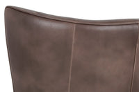 Sunpan Luther Lounge Chair - Havana Dark Brown/Tobacco Tan