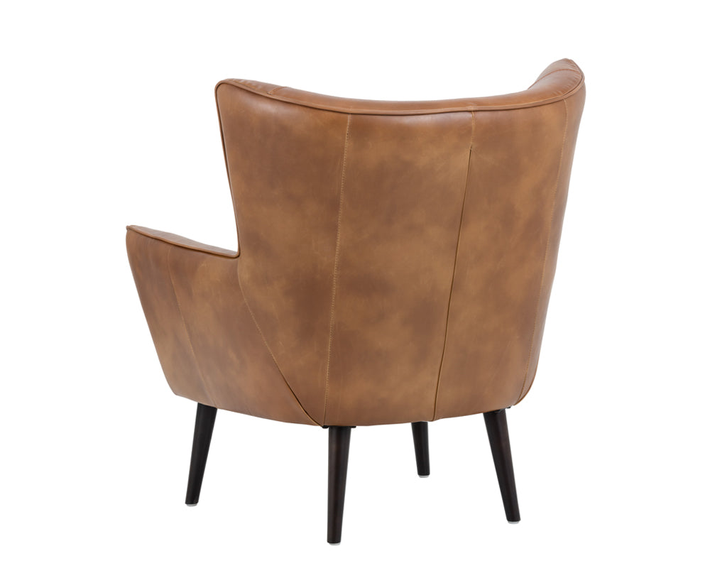 Sunpan Luther Lounge Chair - Havana Dark Brown/Tobacco Tan