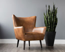 Sunpan Luther Lounge Chair - Havana Dark Brown/Tobacco Tan