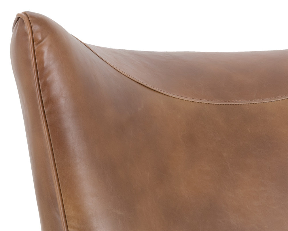 Sunpan Luther Lounge Chair - Havana Dark Brown/Tobacco Tan