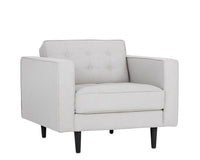 Sunpan Donnie Armchair - Coal Black/Dark Grey/Havana Dark Brown/Light Grey/Tobacco Tan