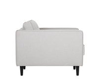 Sunpan Donnie Armchair - Coal Black/Dark Grey/Havana Dark Brown/Light Grey/Tobacco Tan