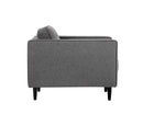 Sunpan Donnie Armchair - Coal Black/Dark Grey/Havana Dark Brown/Light Grey/Tobacco Tan